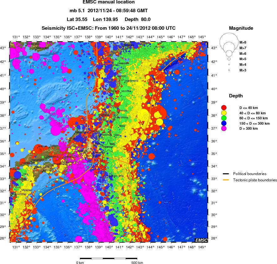 wide historical seismicity