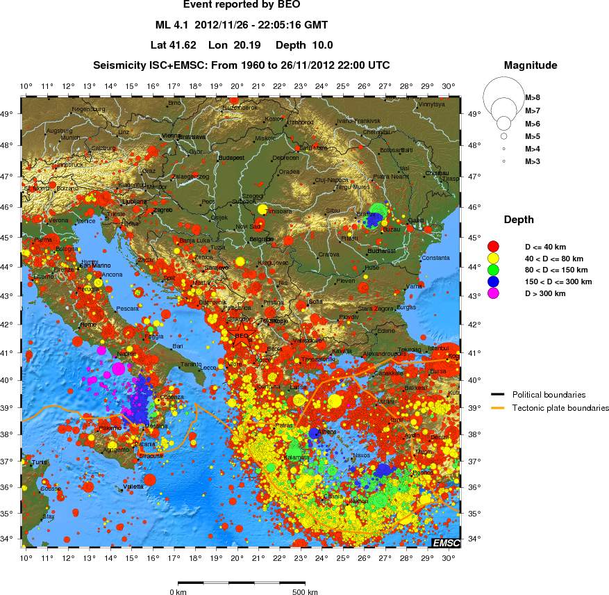 wide historical seismicity