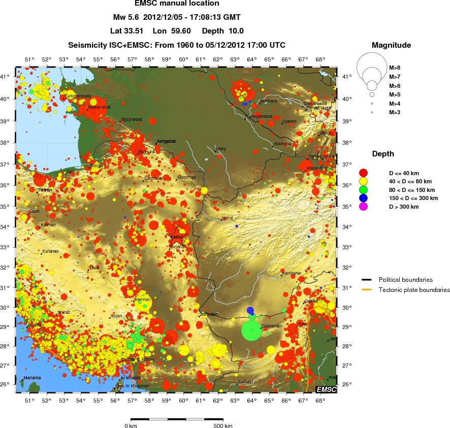 wide historical seismicity