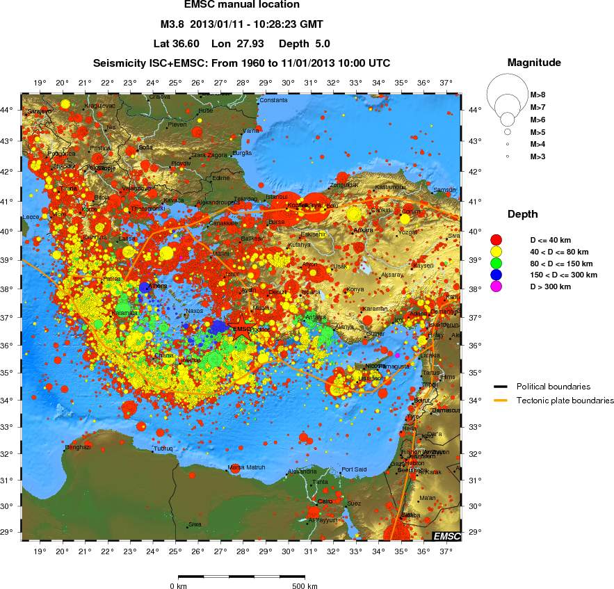 wide historical seismicity