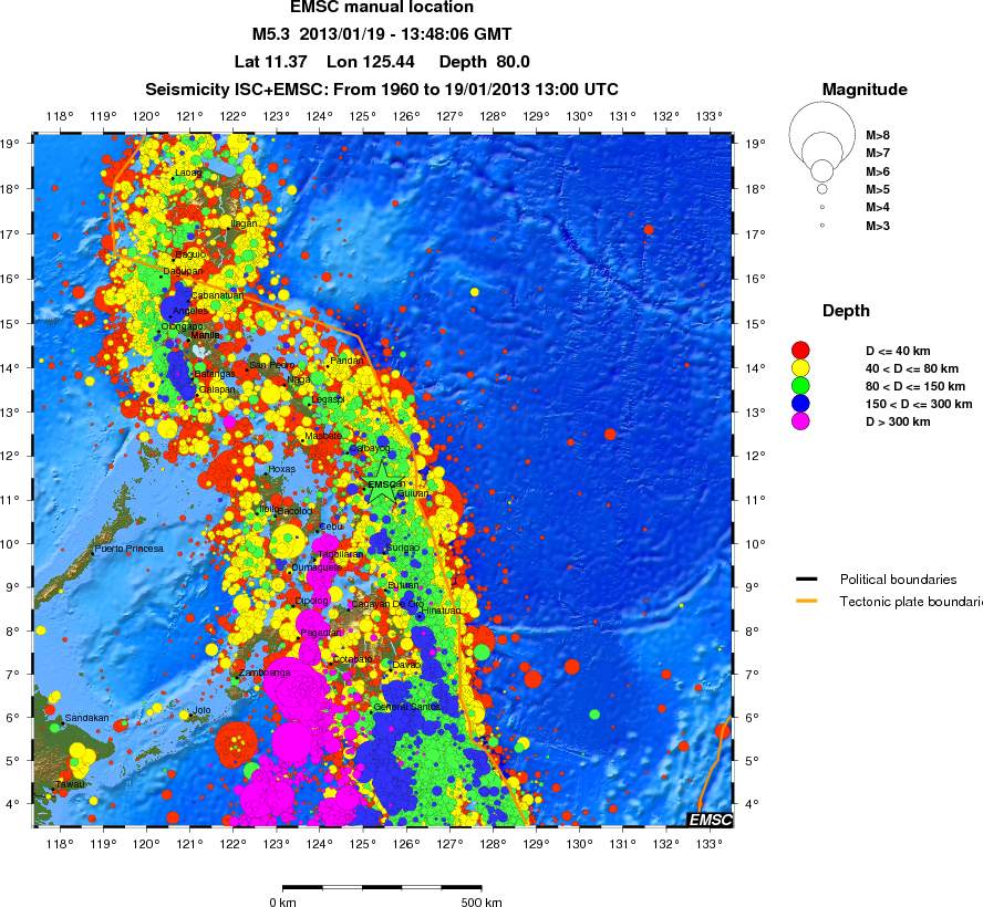 wide historical seismicity