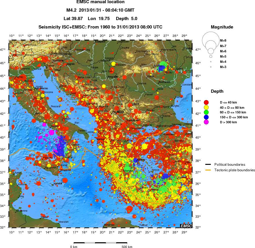 wide historical seismicity