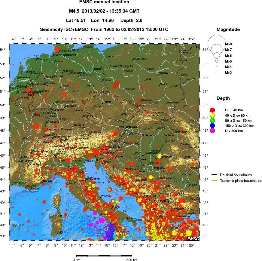 wide historical seismicity