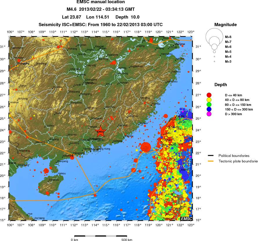 wide historical seismicity
