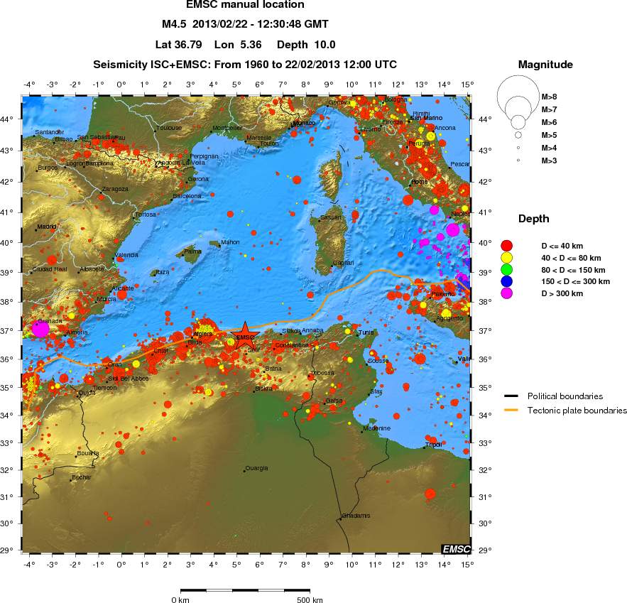 wide historical seismicity