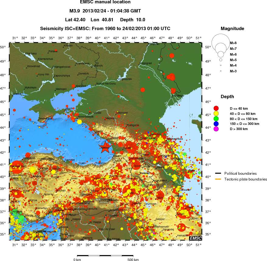 wide historical seismicity