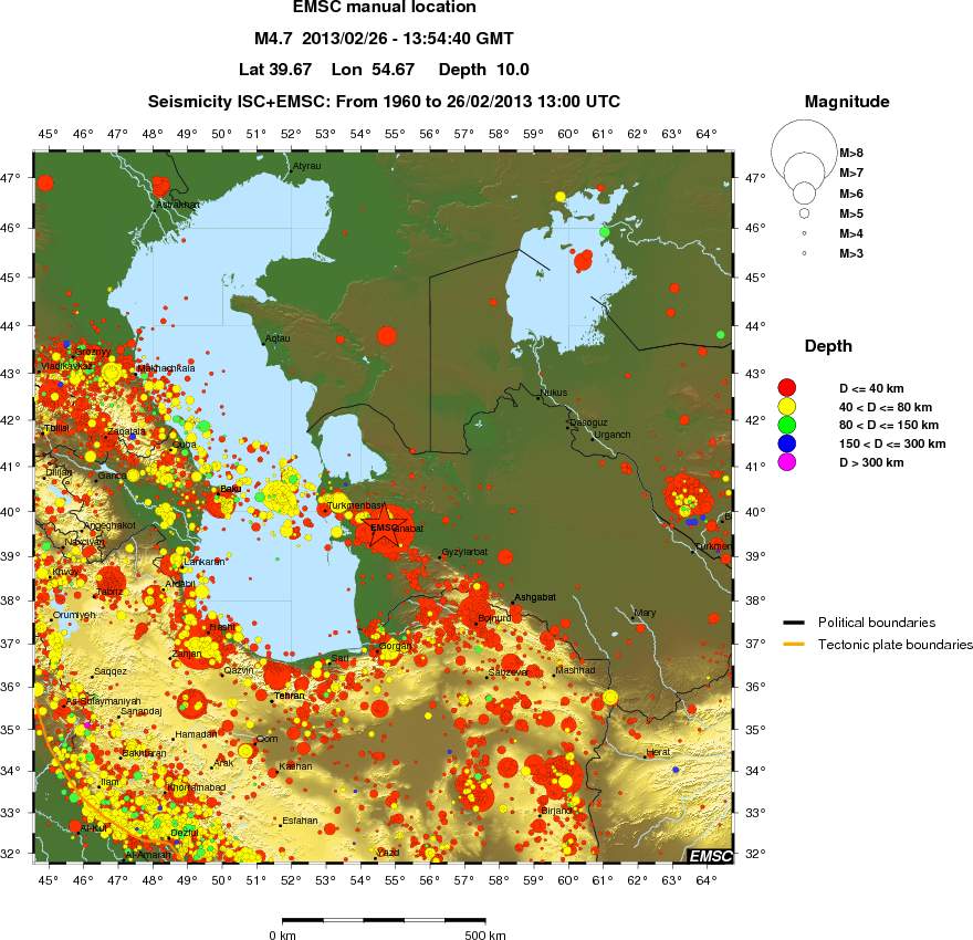 wide historical seismicity