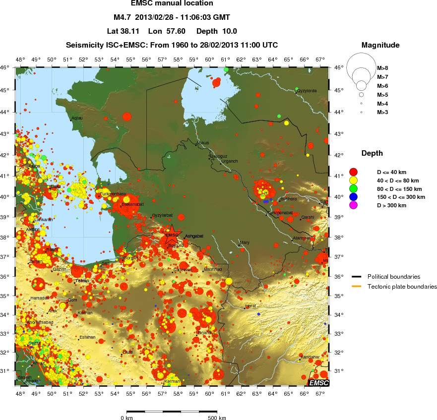 wide historical seismicity