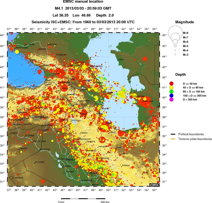 wide historical seismicity