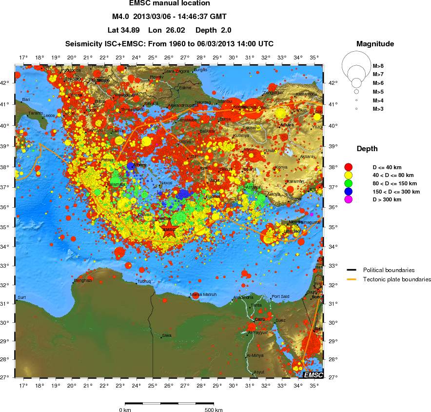 wide historical seismicity