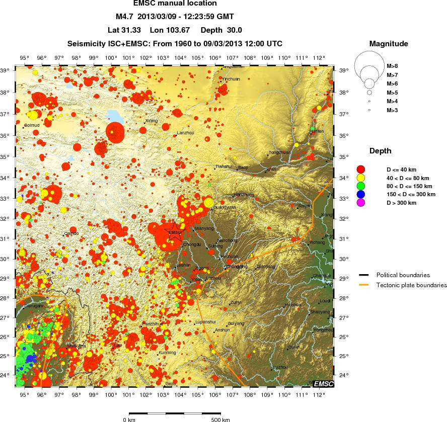wide historical seismicity
