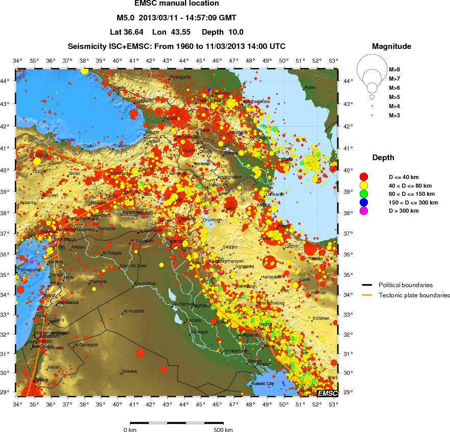 wide historical seismicity