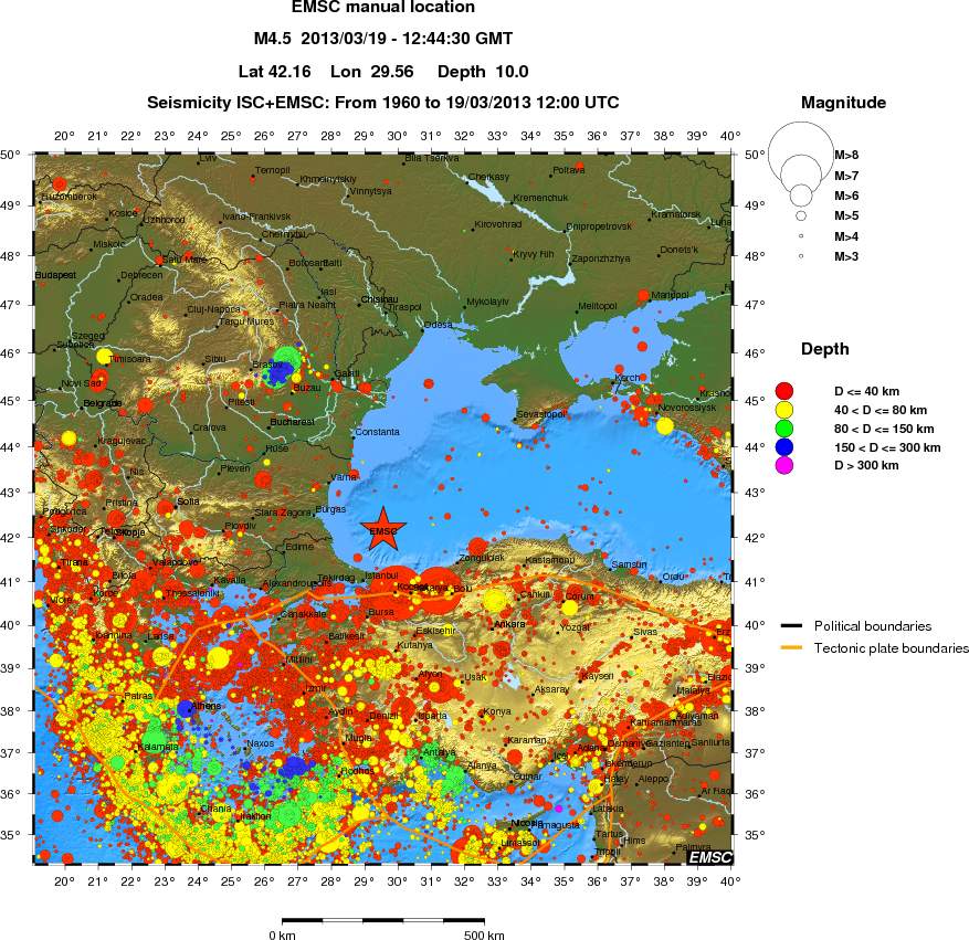 wide historical seismicity