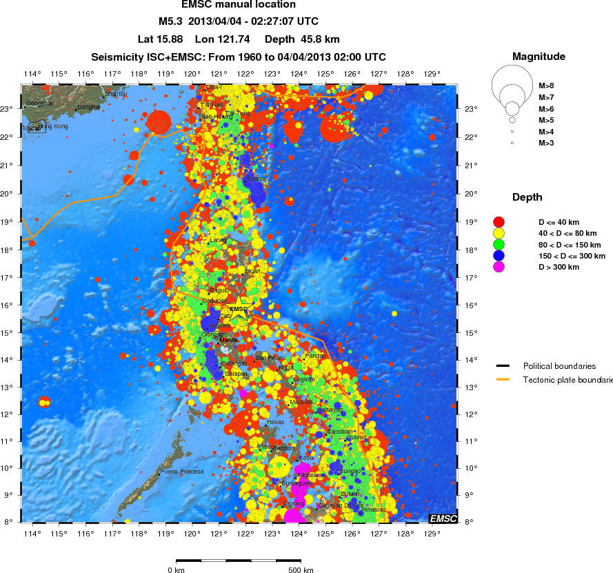 wide historical seismicity