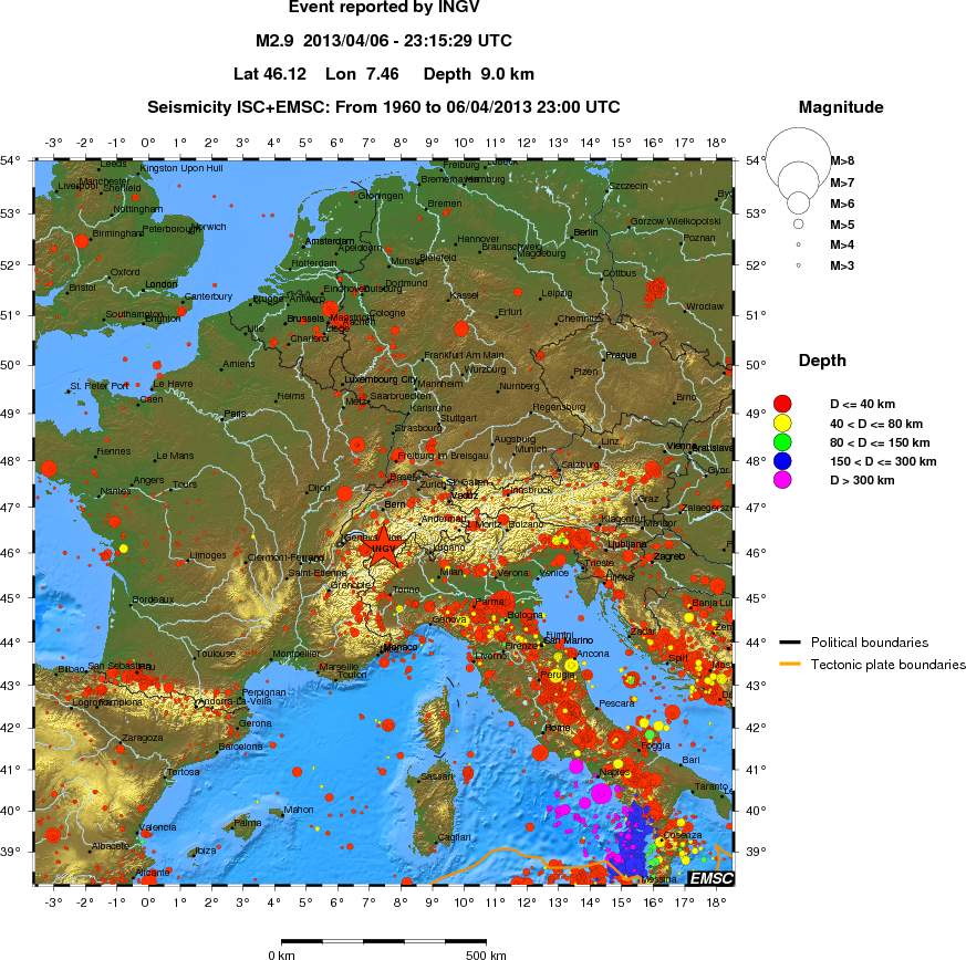 wide historical seismicity