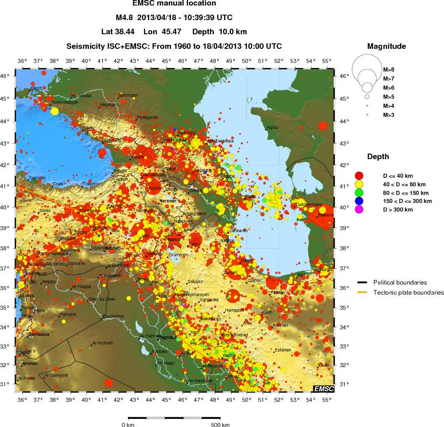 wide historical seismicity