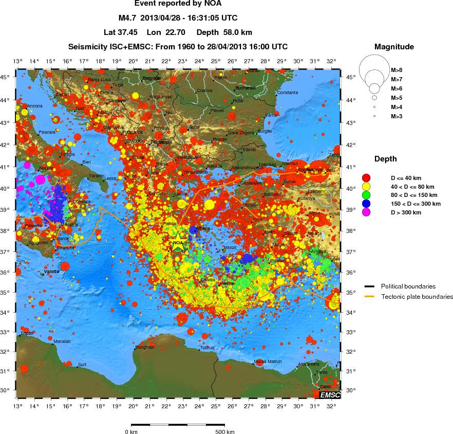 wide historical seismicity