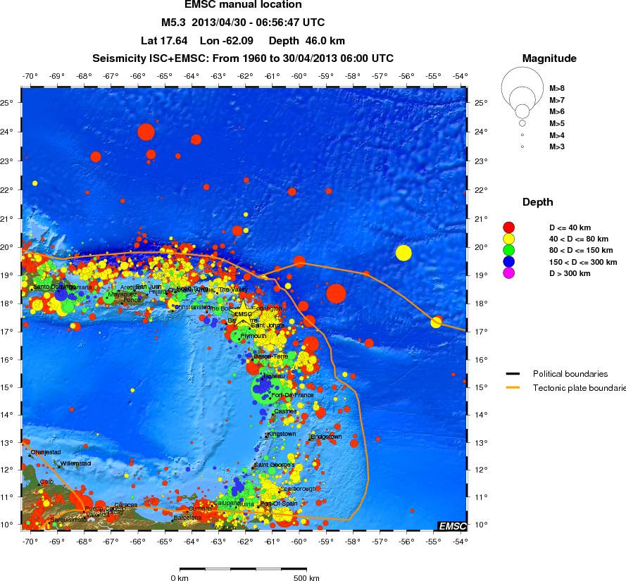 wide historical seismicity