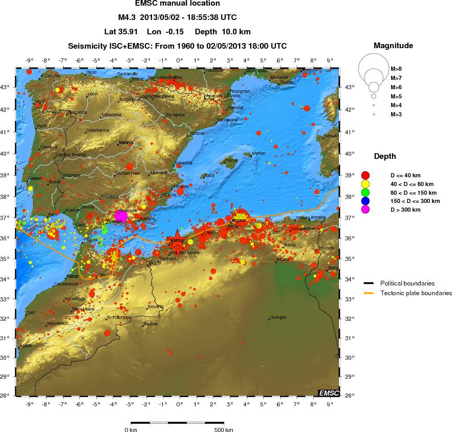 wide historical seismicity
