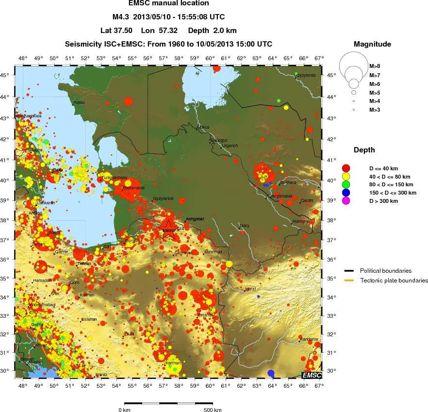 wide historical seismicity