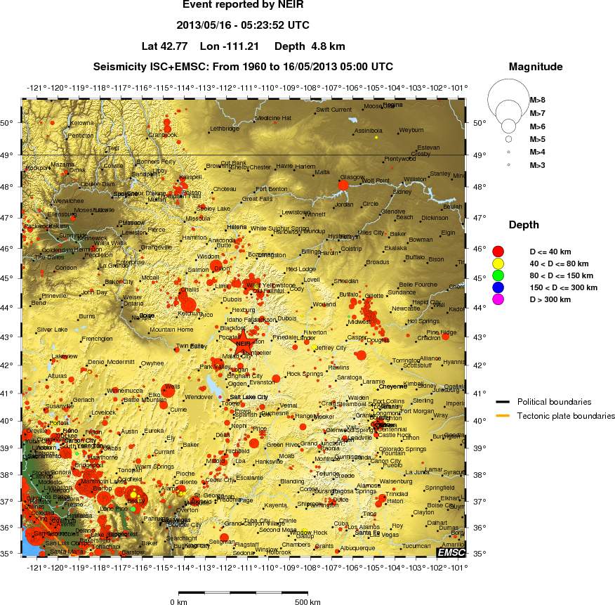 wide historical seismicity