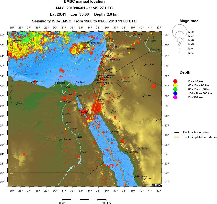wide historical seismicity