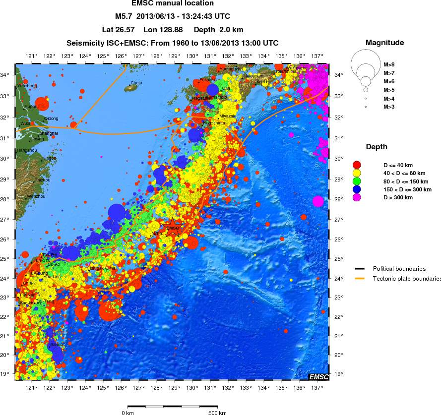 wide historical seismicity