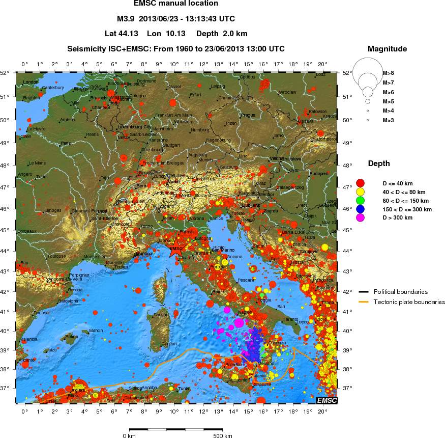 wide historical seismicity