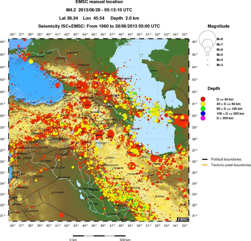 wide historical seismicity