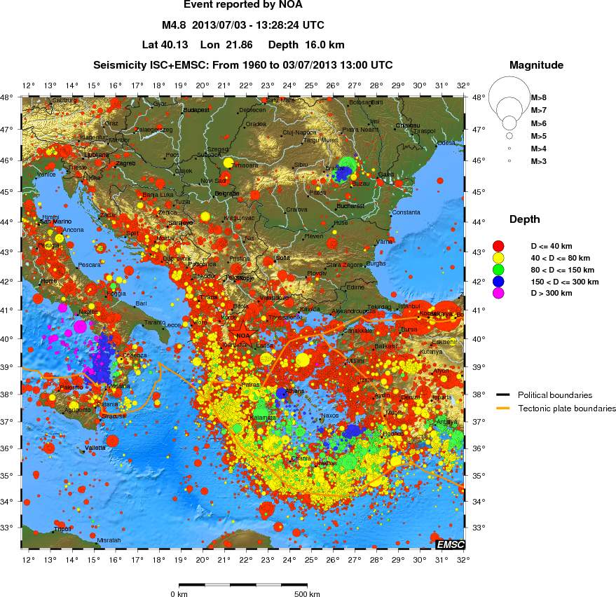 wide historical seismicity