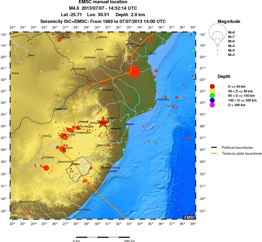 wide historical seismicity