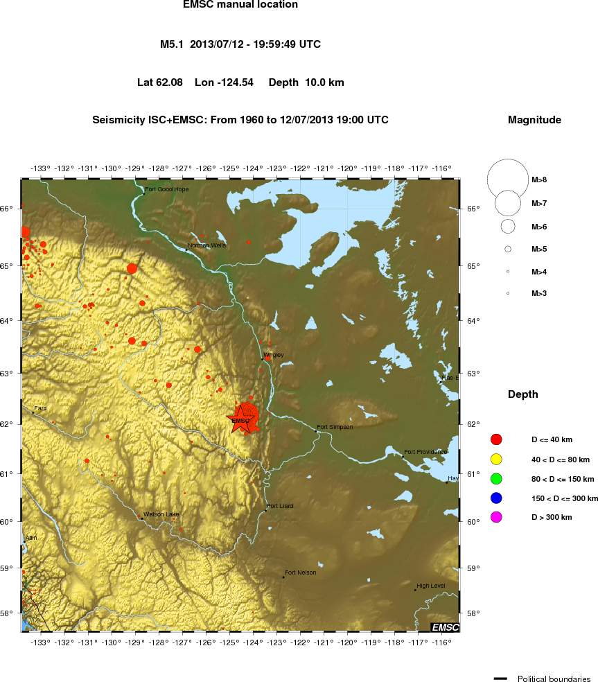 wide historical seismicity