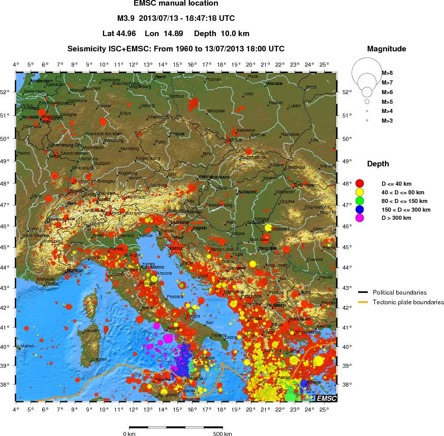 wide historical seismicity