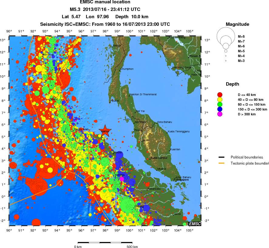 wide historical seismicity