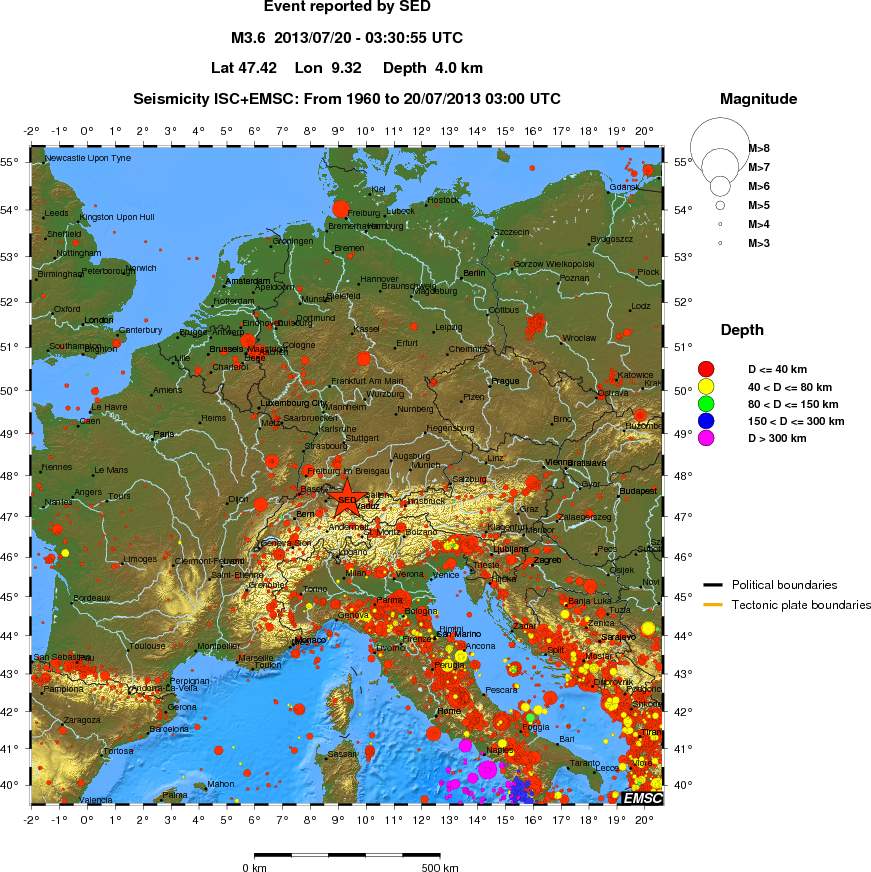 wide historical seismicity