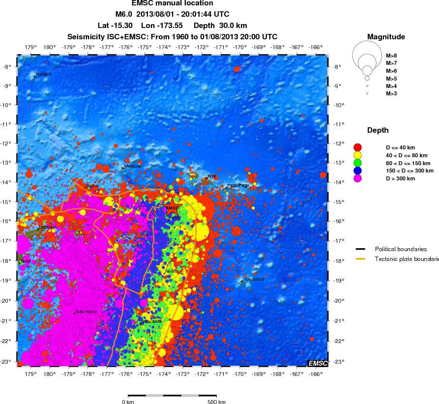 wide historical seismicity