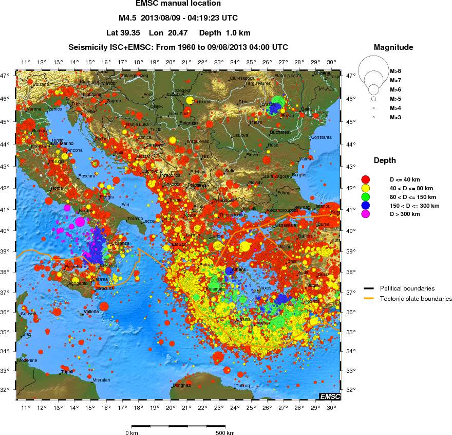wide historical seismicity
