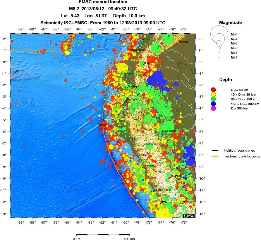 wide historical seismicity