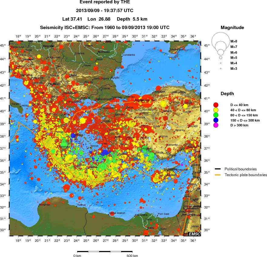 wide historical seismicity