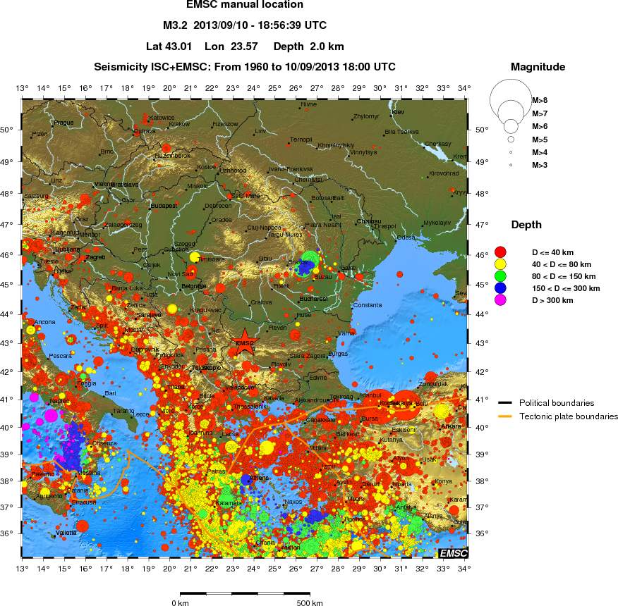 wide historical seismicity