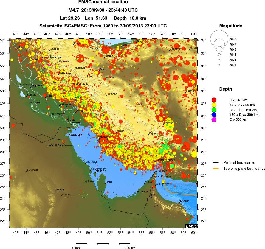 wide historical seismicity