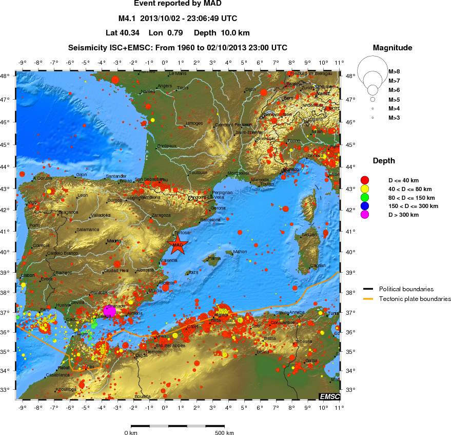 wide historical seismicity