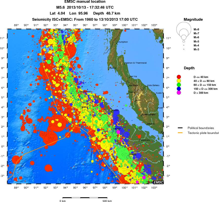 wide historical seismicity