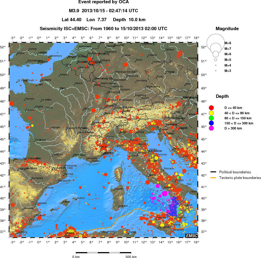 wide historical seismicity