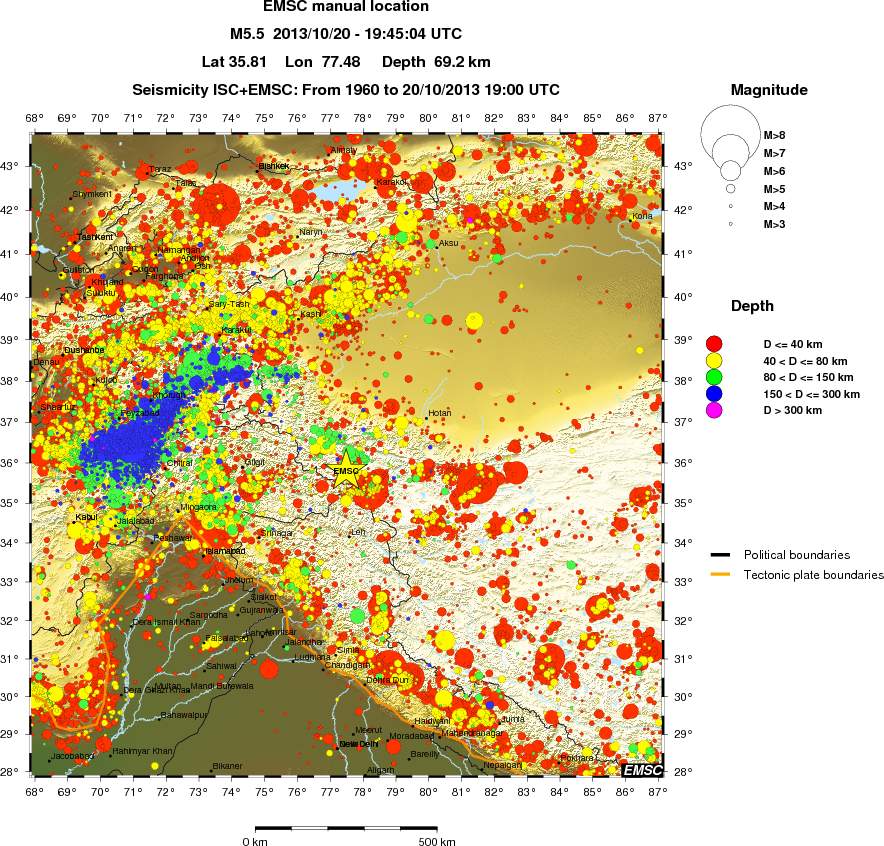 wide historical seismicity
