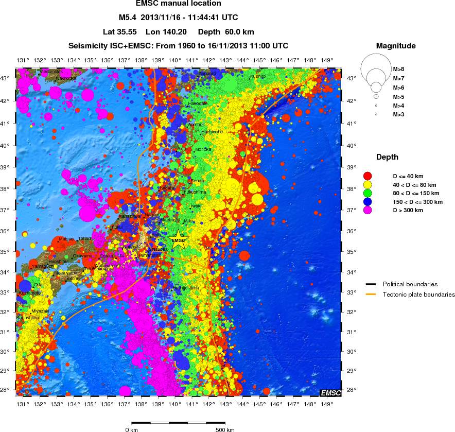 wide historical seismicity