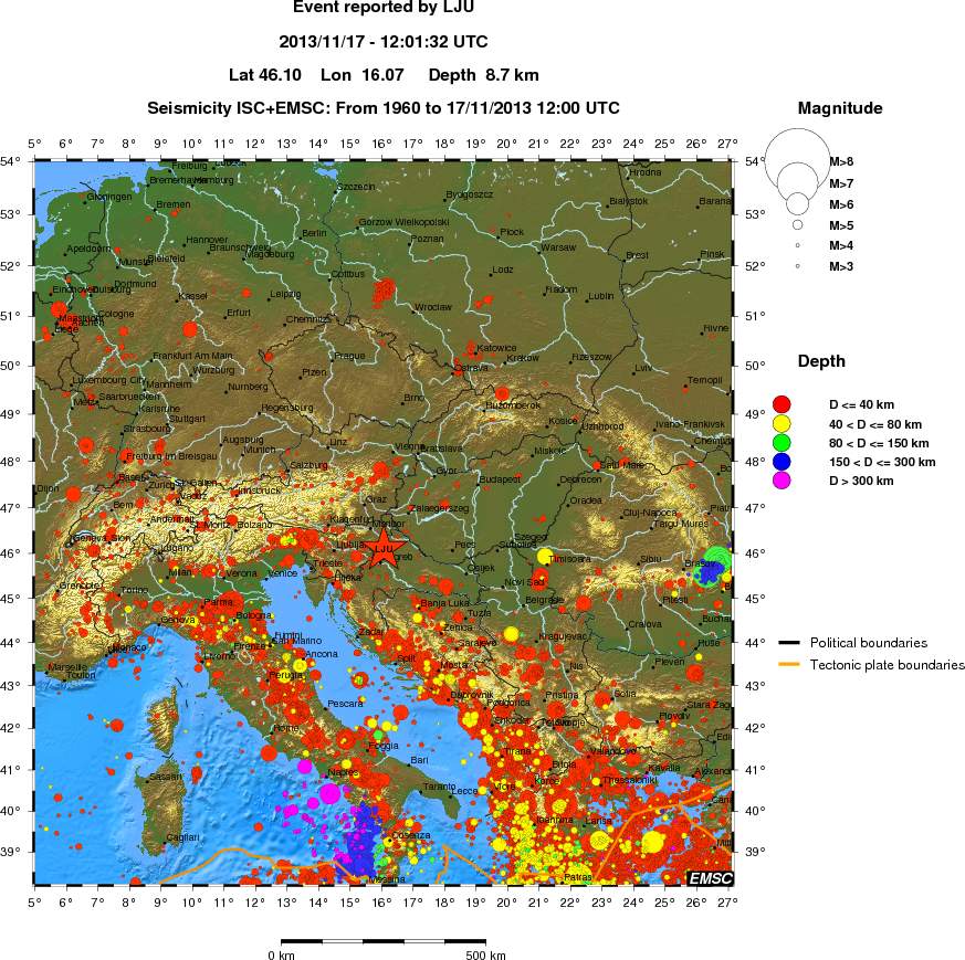 wide historical seismicity