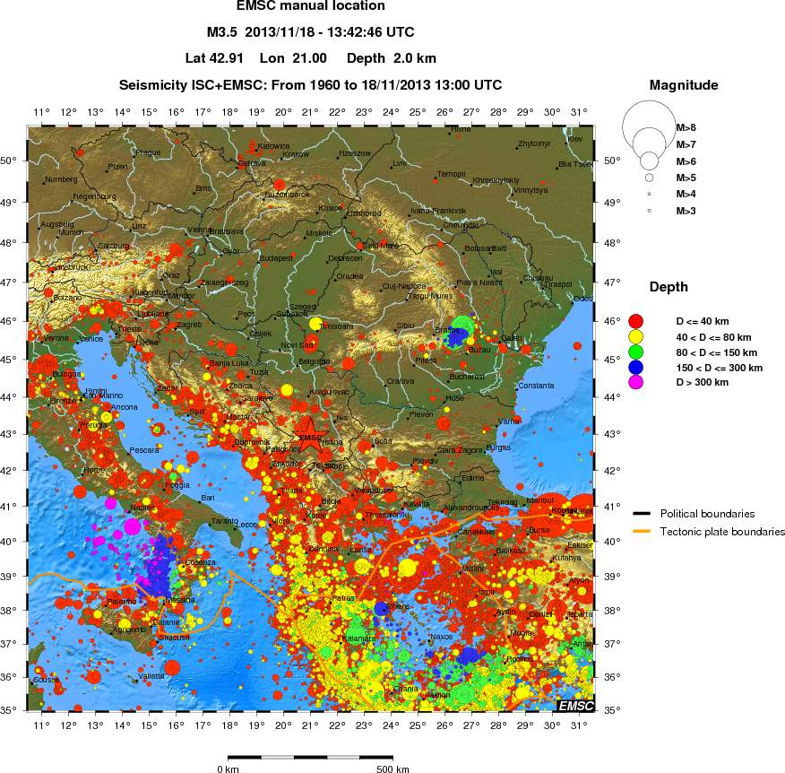wide historical seismicity