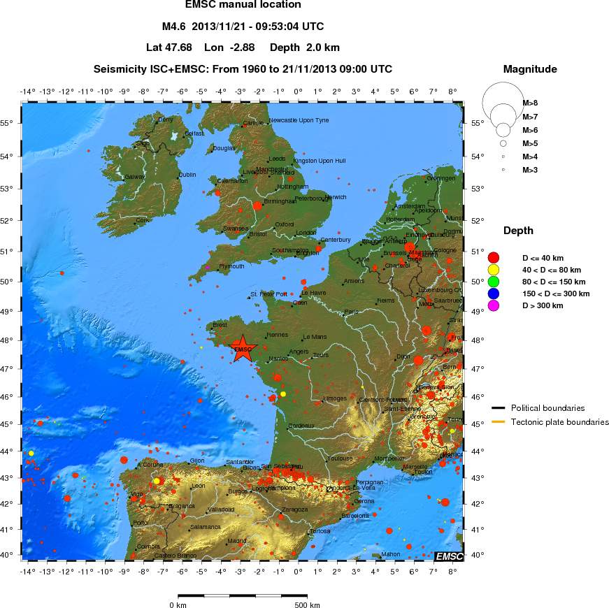 wide historical seismicity