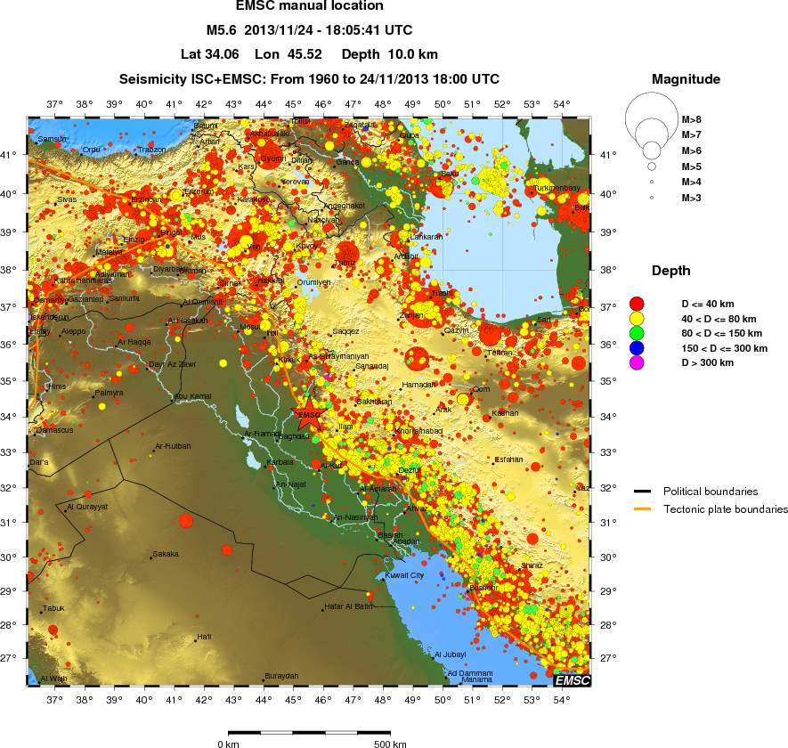 wide historical seismicity